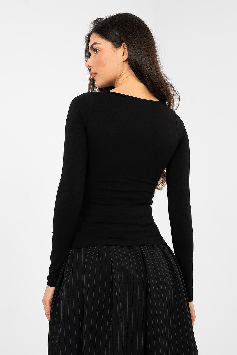   Bluzka Model RV-BZ-A1193.26 Black - Rue Paris 