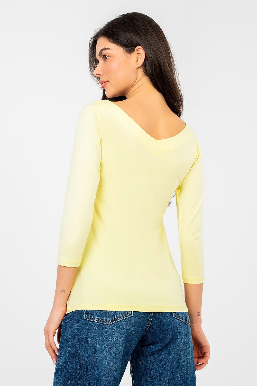   Bluzka Model RV-BZ-A1190.16 Light Yellow - Rue Paris 