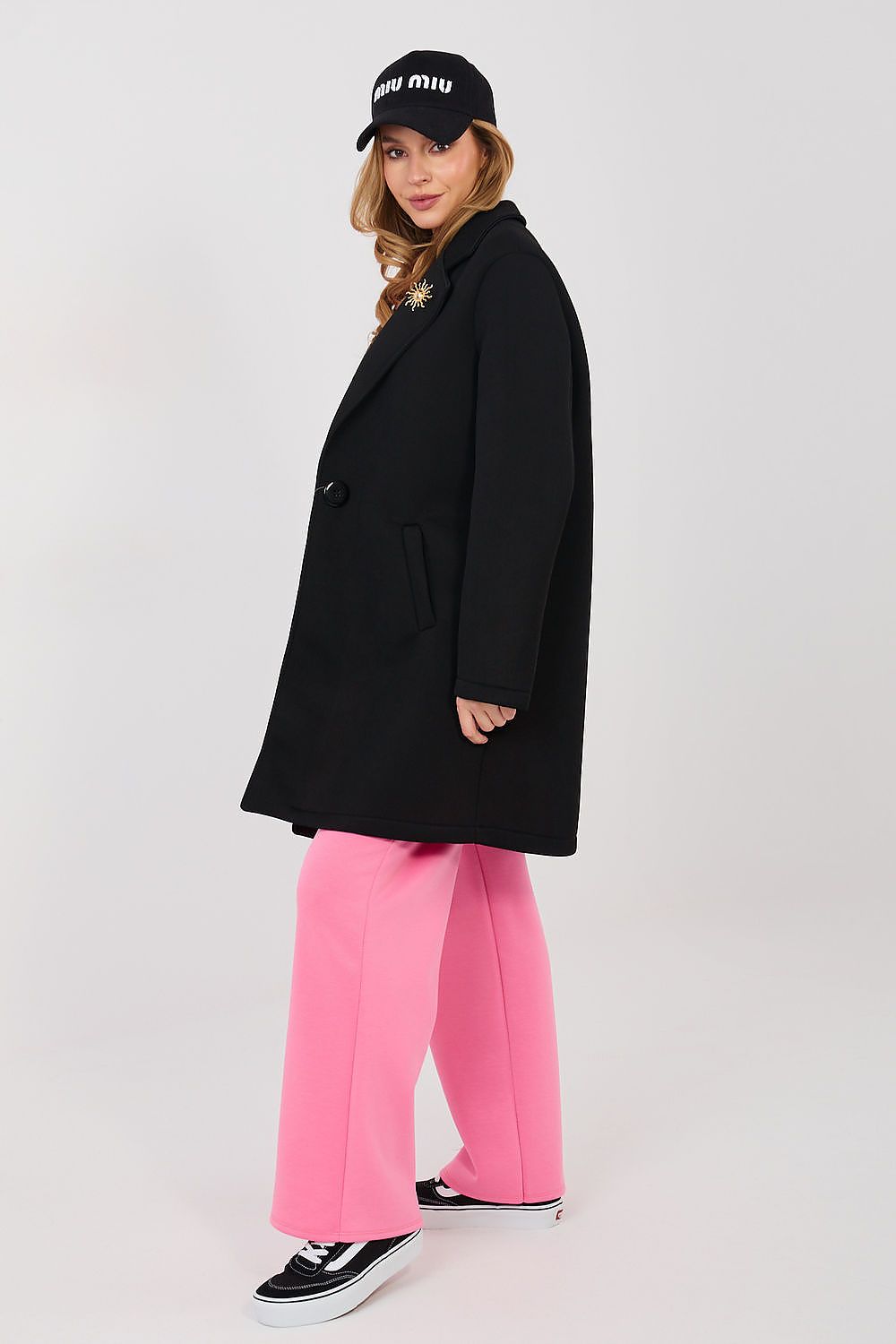   Płaszcz Damski Model IT-PL-FL8153-1.06 Black - Rue Paris 