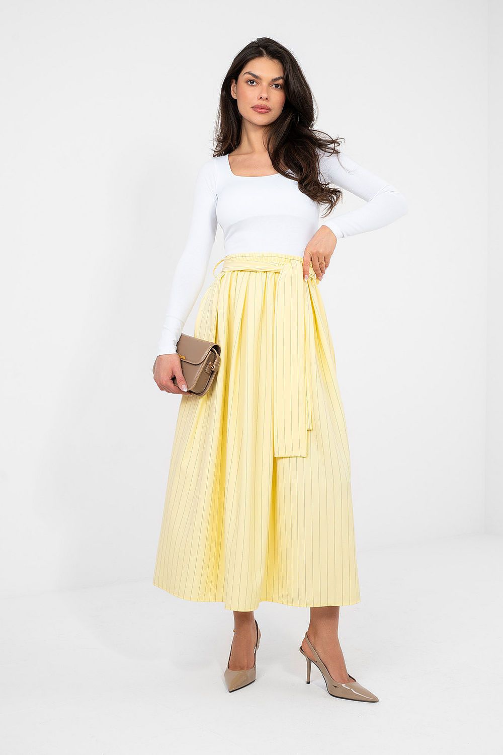  Spódnica Model IT-SD-21081.18 Light Yellow - Italy Moda 