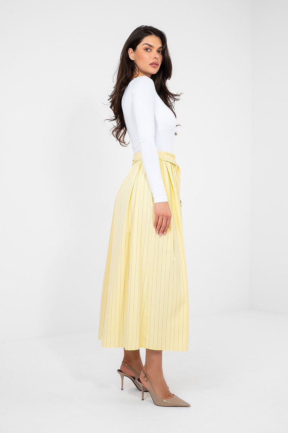  Spódnica Model IT-SD-21081.18 Light Yellow - Italy Moda 