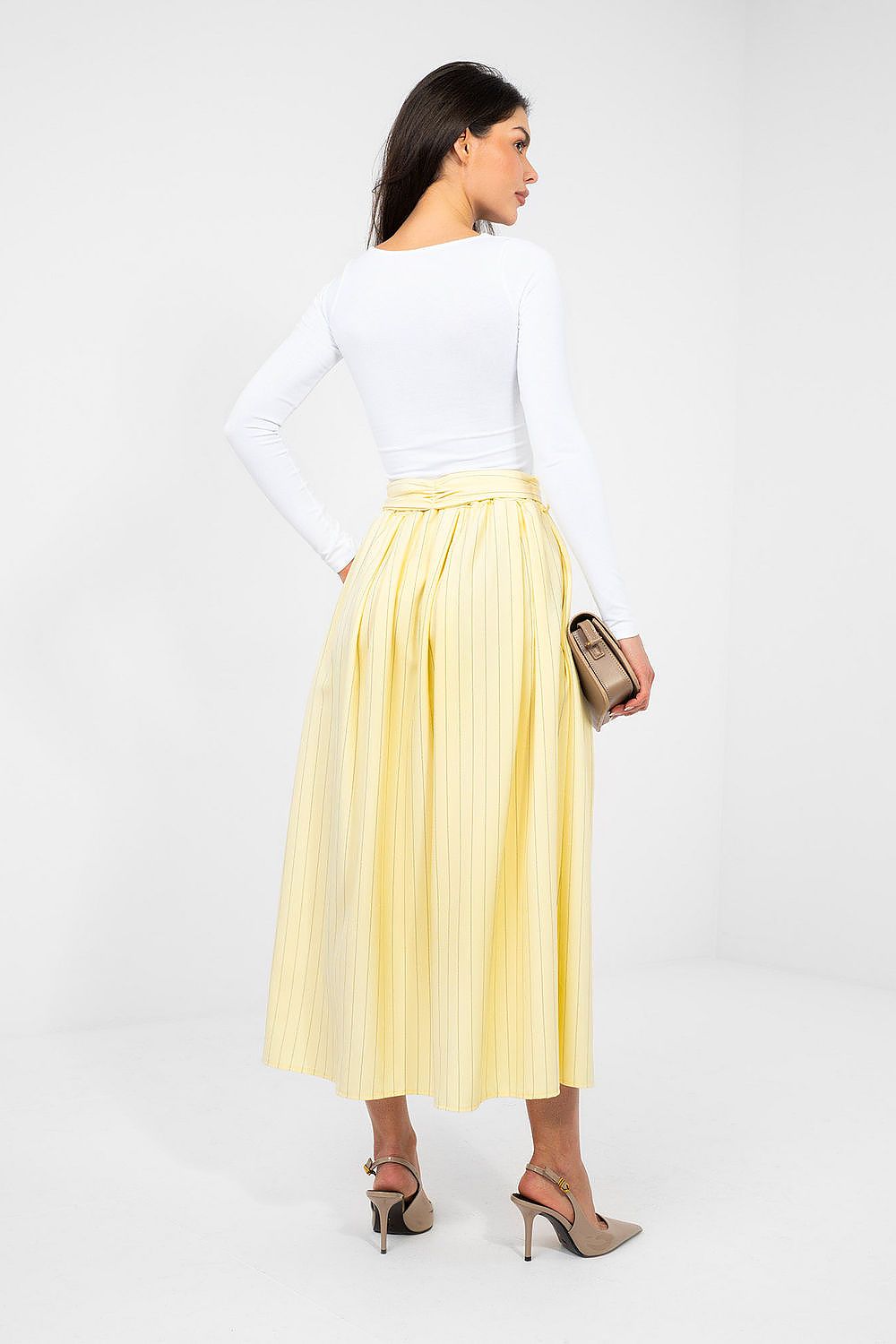  Spódnica Model IT-SD-21081.18 Light Yellow - Italy Moda 