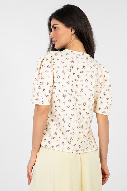   Bluzka Model MI-BZ-A2985.97 Light Yellow - Italy Moda 