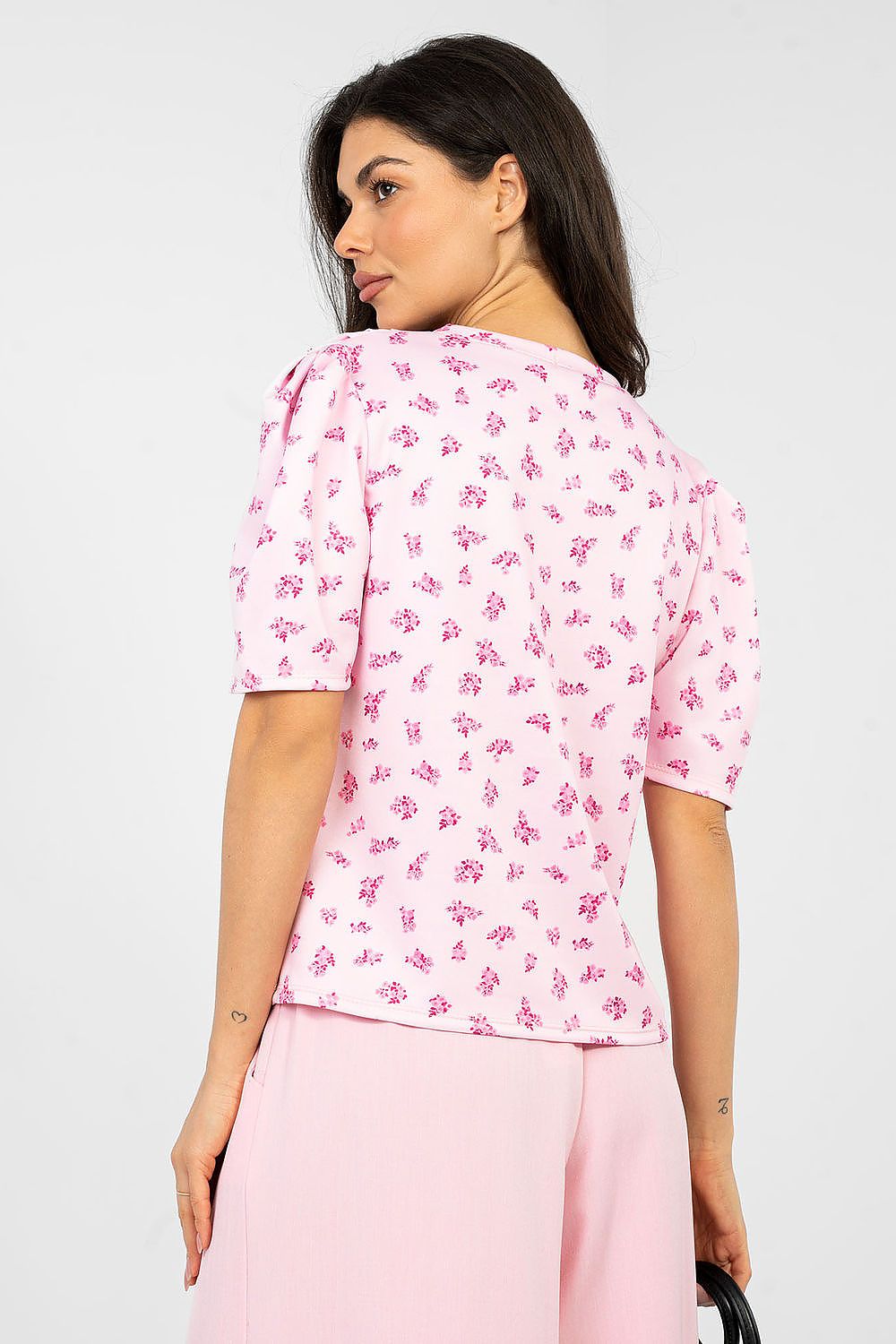   Bluzka Model MI-BZ-A2985.97 Light Pink - Italy Moda 