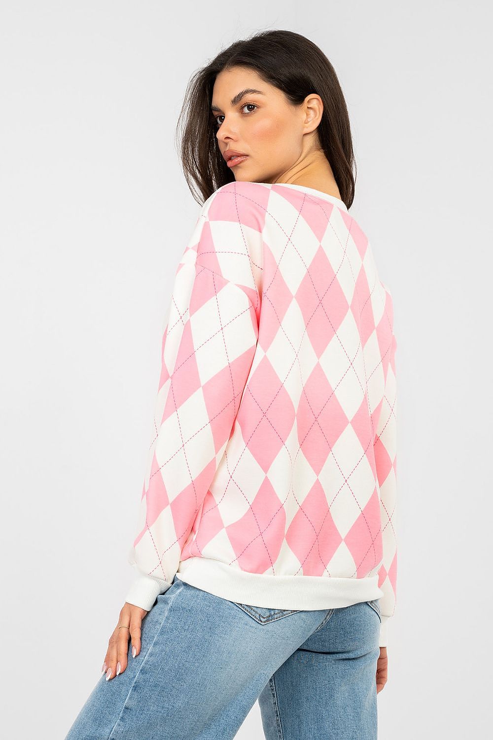   Bluza Damska Model MI-BL-4003.65 Pink - Italy Moda 