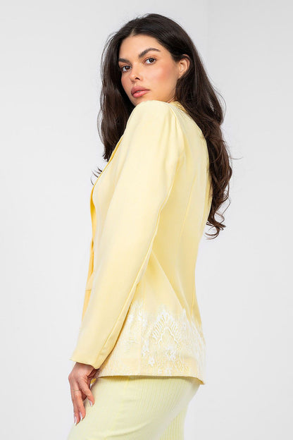   Marynarka Model IT-MA-60128.07 Light Yellow - Factory Price 