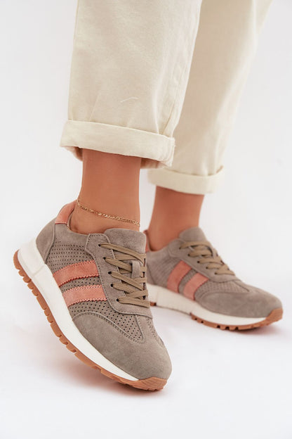  Buty Sportowe Model Marceline 26SP17-03 Dark Green  - Step in style 