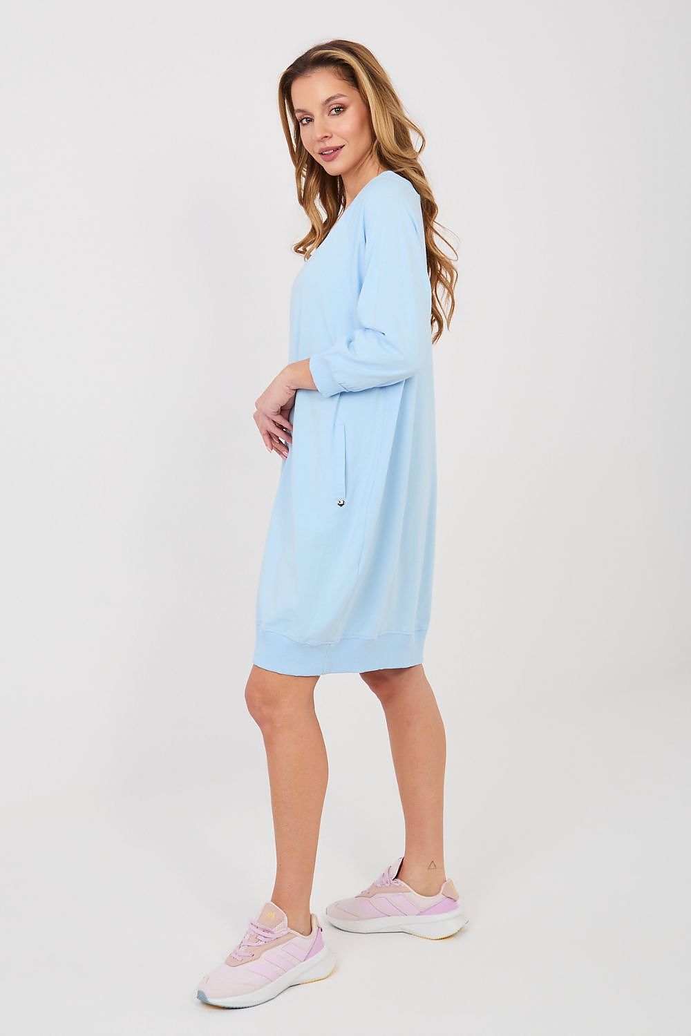  Sukienka Model RV-SK-7203.35P Light Blue - BFG 