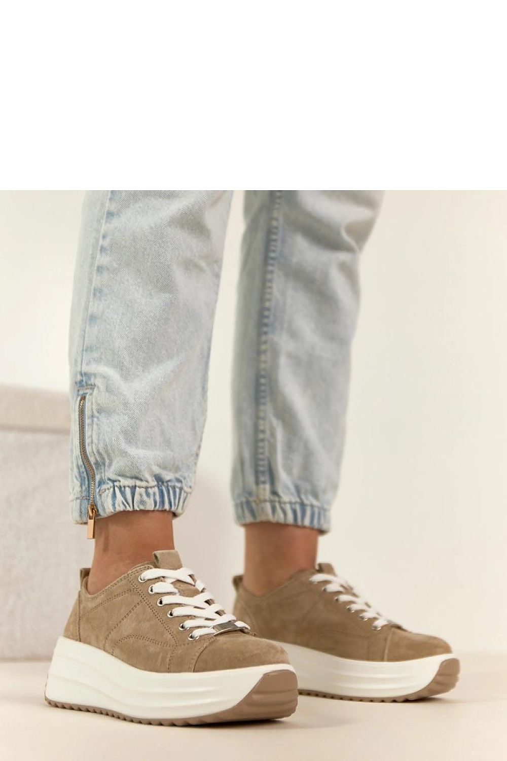 Buty Sportowe Filippo BE Beige - Solea — beżowa — Obuwie — EldoradoShop