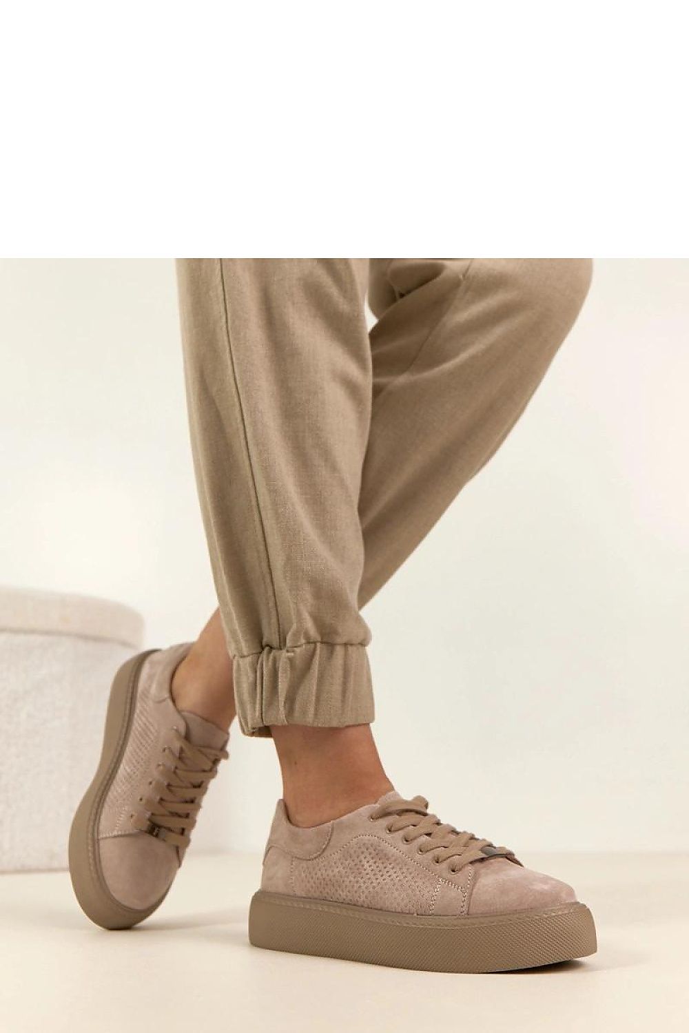   Buty Sportowe Model Filippo DP7502/26 Beige - Solea 
