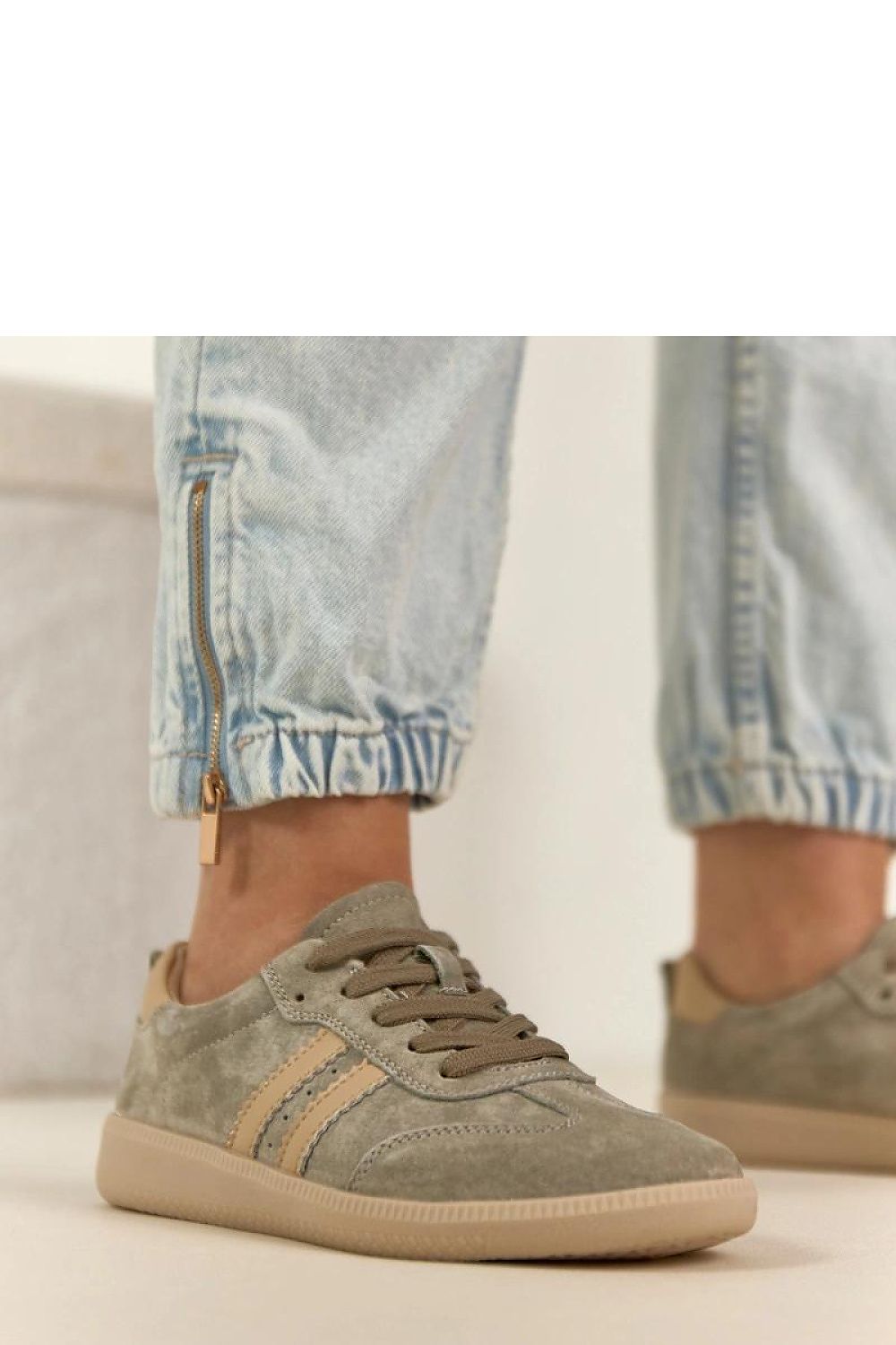   Buty Sportowe Model Filippo DP7508/26 KH Khaki - Solea 