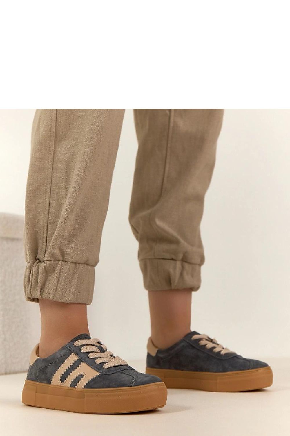   Buty Sportowe Model Filippo DP6798/25 GR BE Grey - Solea 