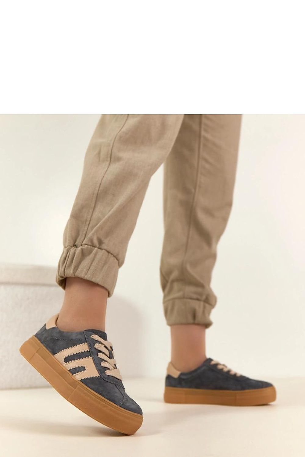   Buty Sportowe Model Filippo DP6798/25 GR BE Grey - Solea 