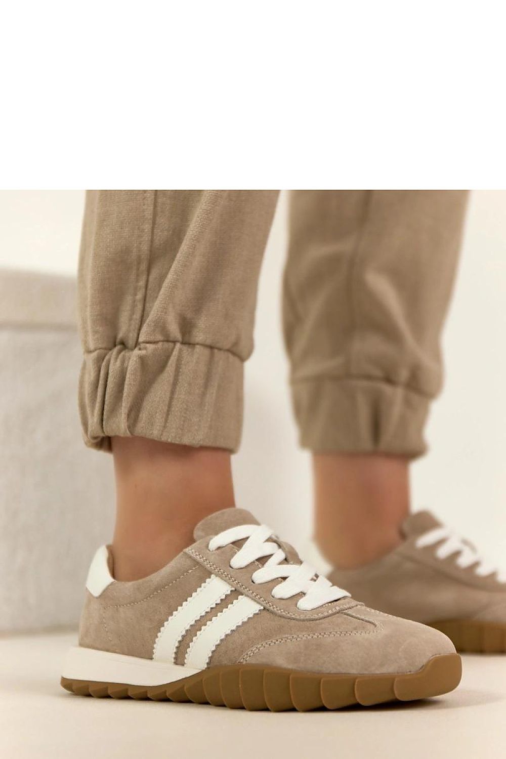   Buty Sportowe Model Filippo DP7534/26 BE Beige - Solea 