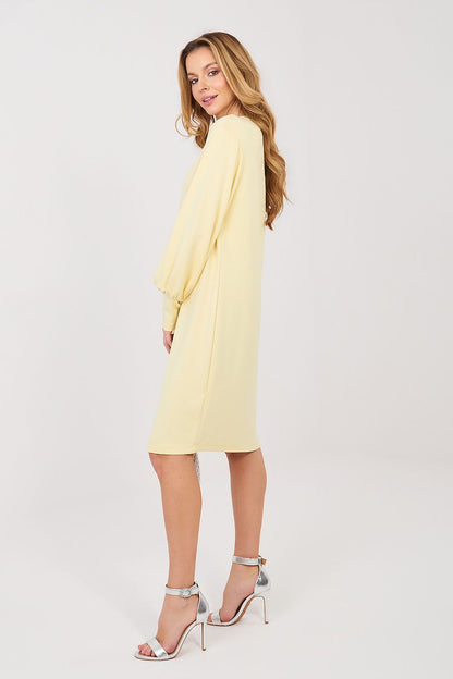  Sukienka Model RV-SK-A1059.17 Light Yellow - Rue Paris 