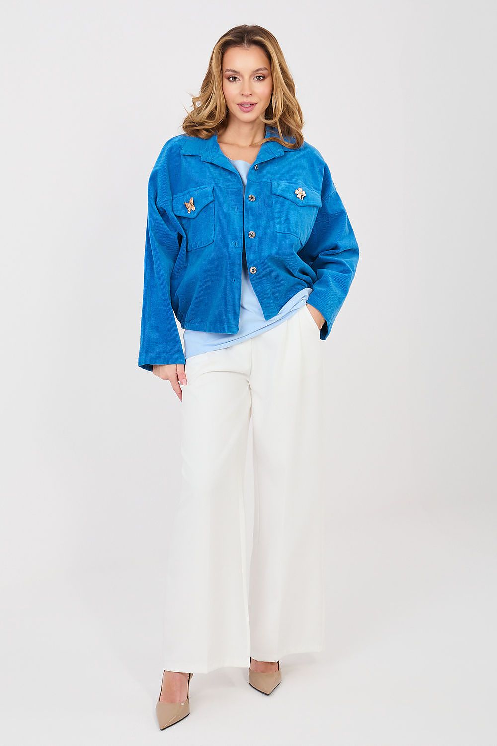   Kurtka Damska Model IT-KR-FL10163.46 Dark Blue - Rue Paris 