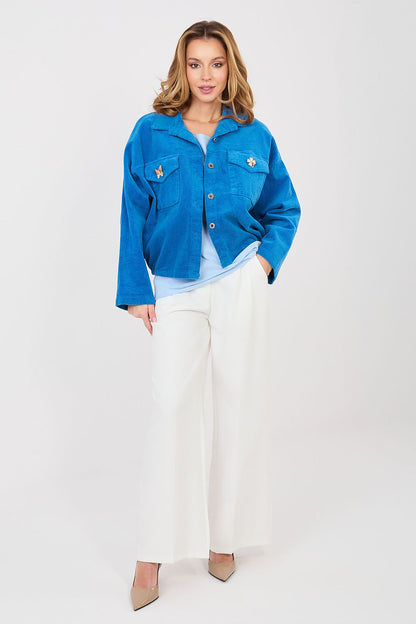   Kurtka Damska Model IT-KR-FL10163.46 Dark Blue - Rue Paris 