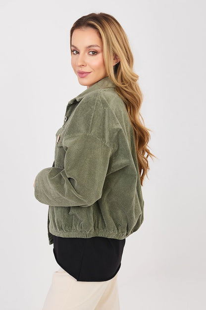   Kurtka Damska Model IT-KR-FL10163.46 Khaki - Rue Paris 