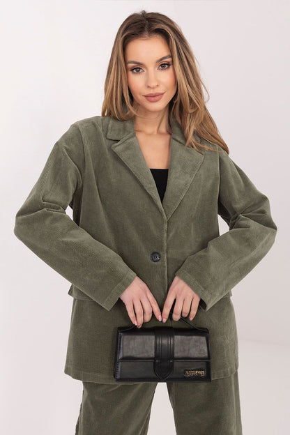  Marynarka Model IT-MA-FL9958.90 Khaki - Rue Paris 