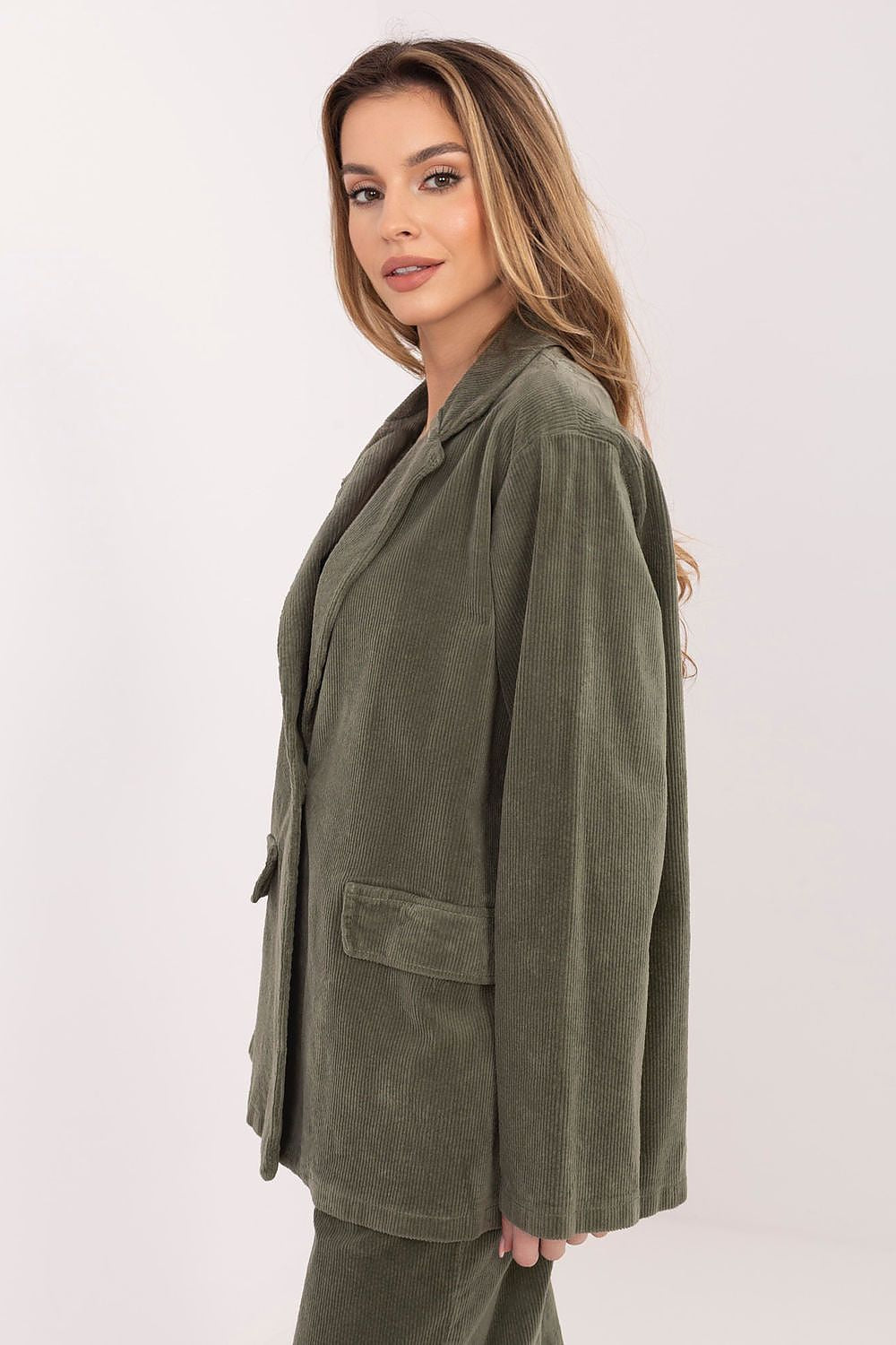   Marynarka Model IT-MA-FL9958.90 Khaki - Rue Paris 