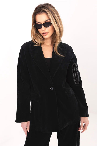  Marynarka Model IT-MA-FL9958.90 Black - Rue Paris 