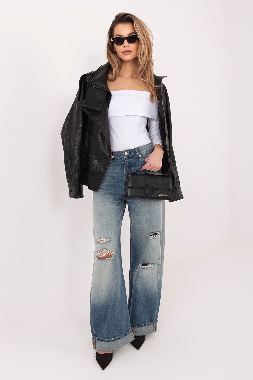   Bluzka Model RV-BZ-A1194.25 White - Rue Paris 