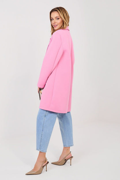   Płaszcz Damski Model IT-PL-FL8153-1.04 Pink - Rue Paris 
