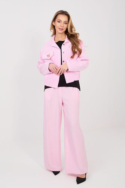   Kurtka Damska Model IT-KR-FL10163.10 Light Pink - Rue Paris 