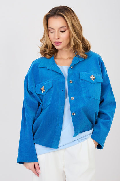   Kurtka Damska Model IT-KR-FL10163.46 Dark Blue - Rue Paris 
