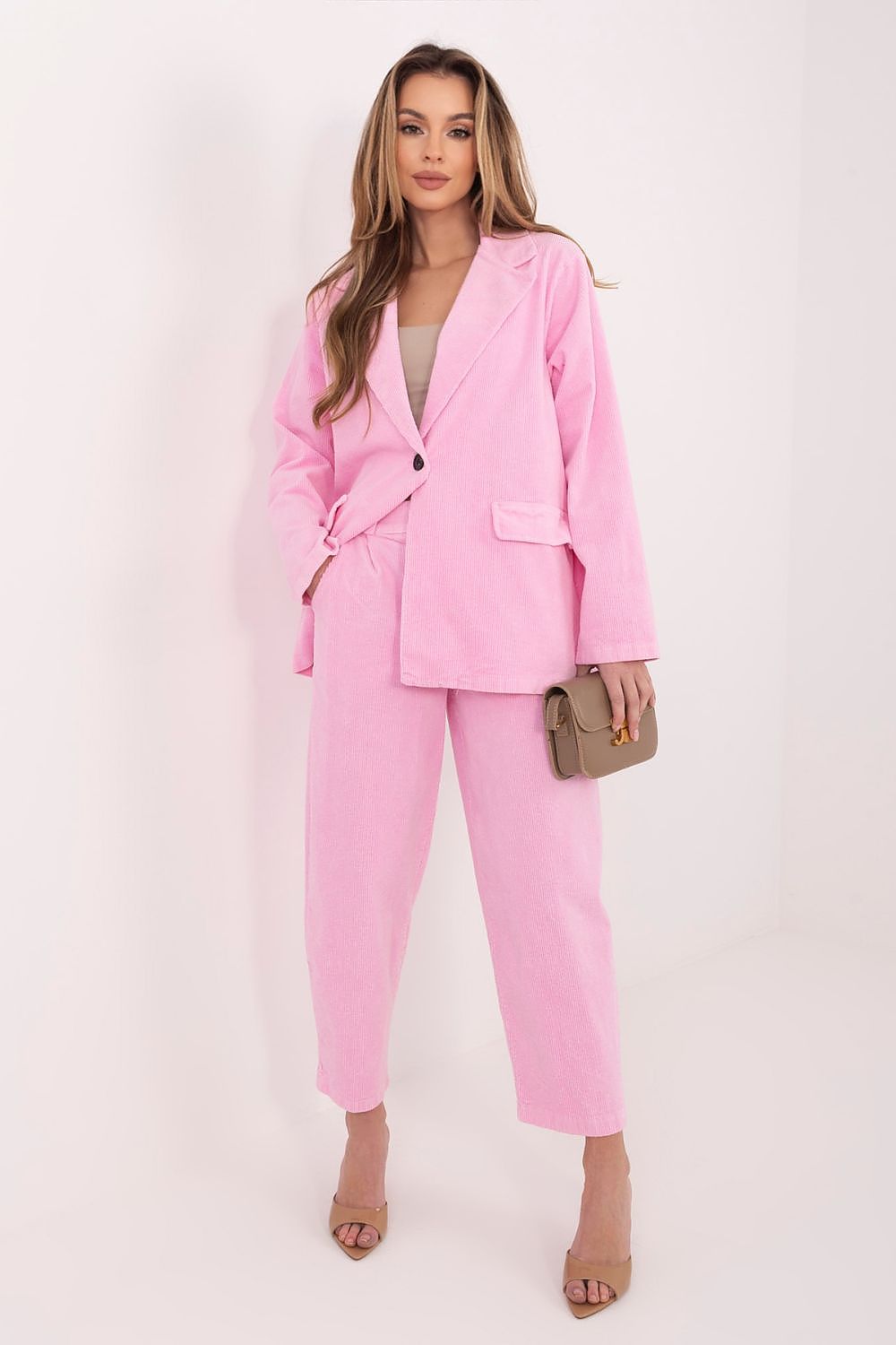   Marynarka Model IT-MA-FL9958.90 Light Pink - Rue Paris 