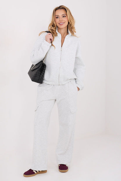   Bluza Damska Model WT-BL-A1460.58 Light Grey - Factory Price 