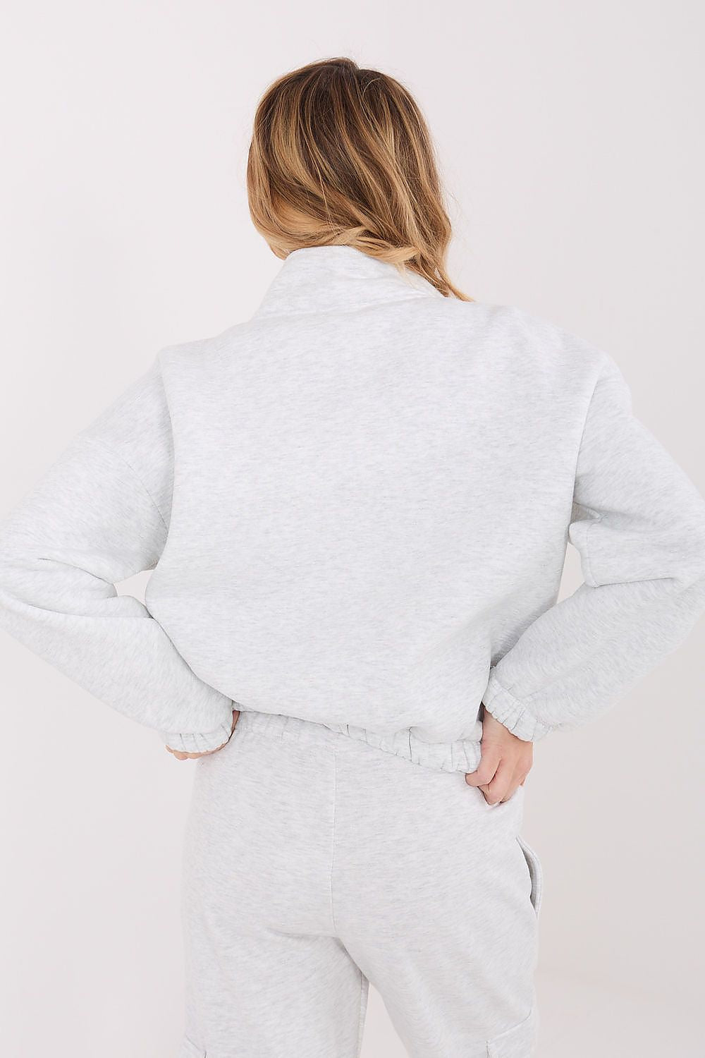   Bluza Damska Model WT-BL-A1460.58 Light Grey - Factory Price 