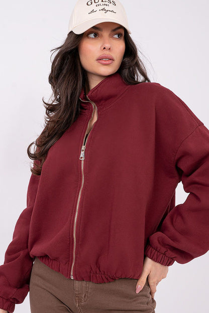  Bluza Damska Model WT-BL-A1460.58 Bordo - Factory Price 
