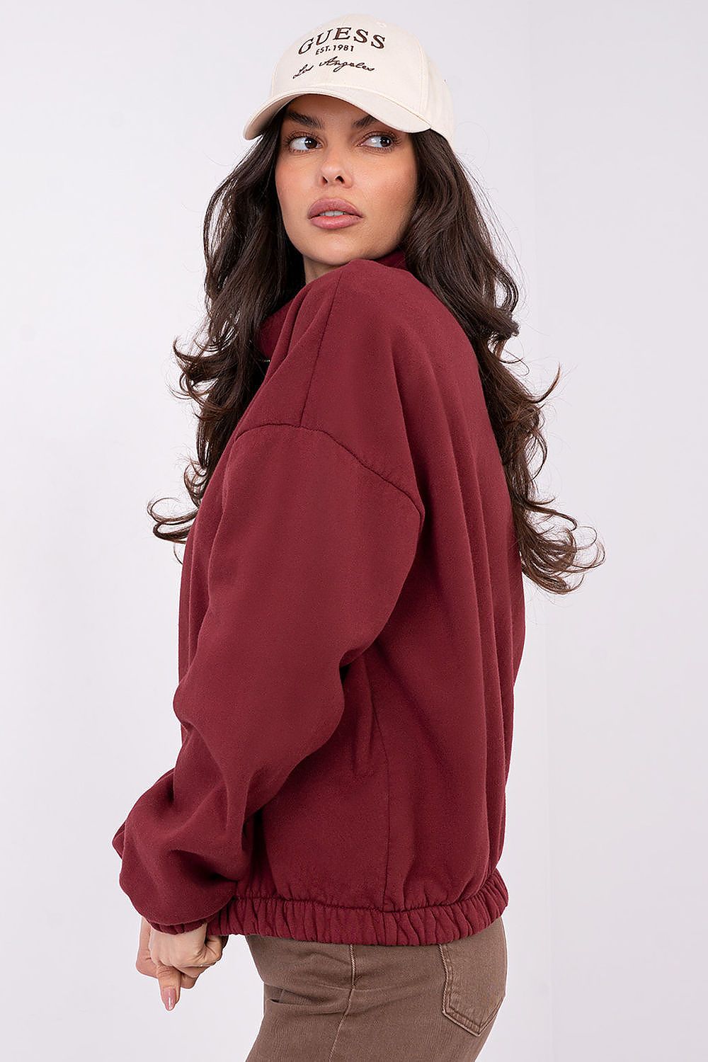   Bluza Damska Model WT-BL-A1460.58 Bordo - Factory Price 