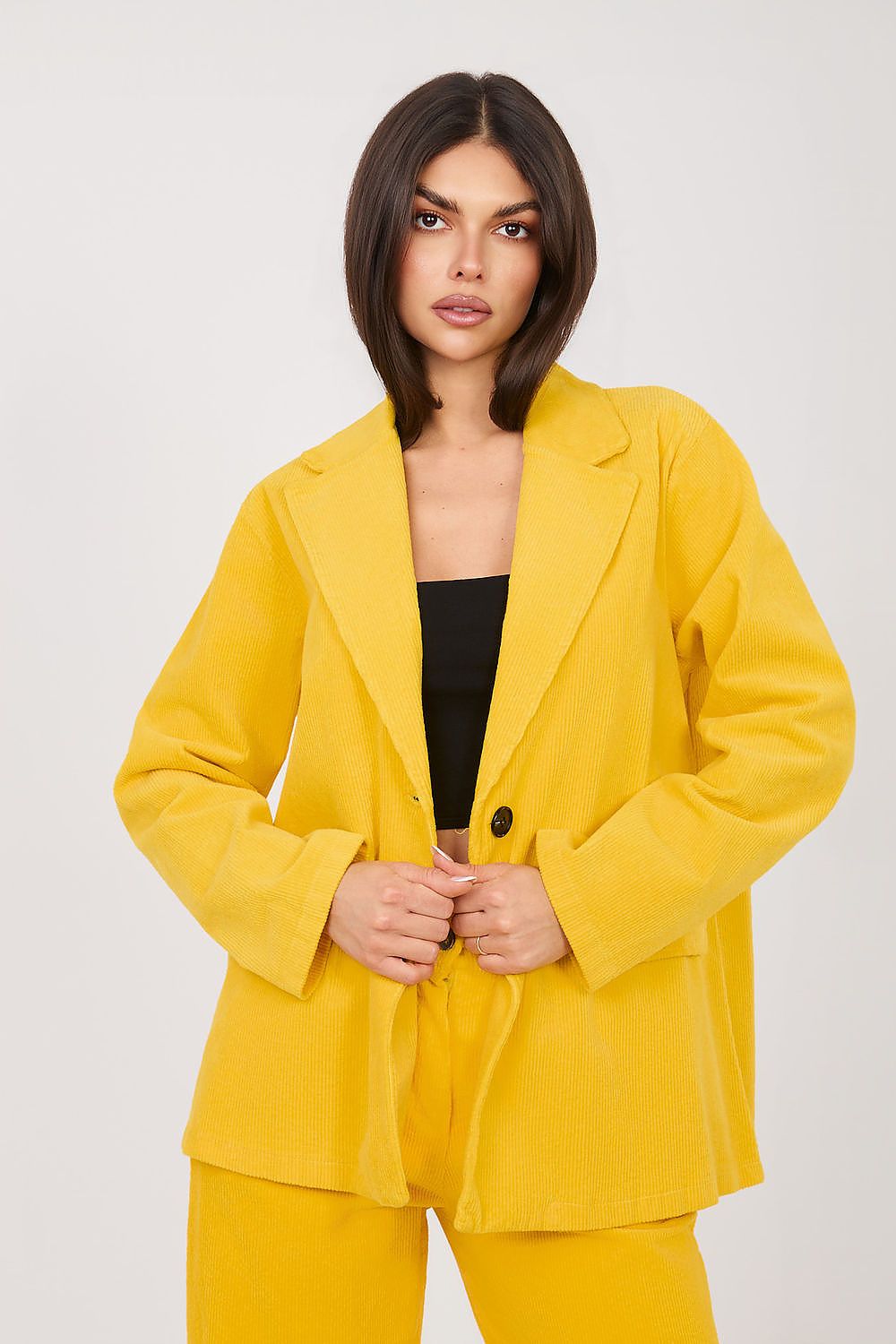   Marynarka Model IT-MA-FL9958.87 Yellow - Rue Paris 