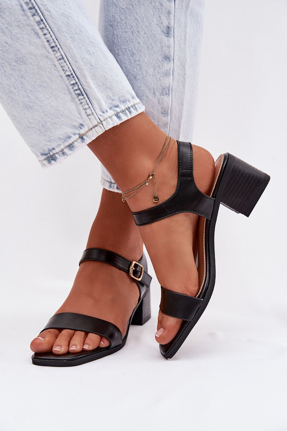 Sandały Model Sabela MS100-1 Black - Step in style 