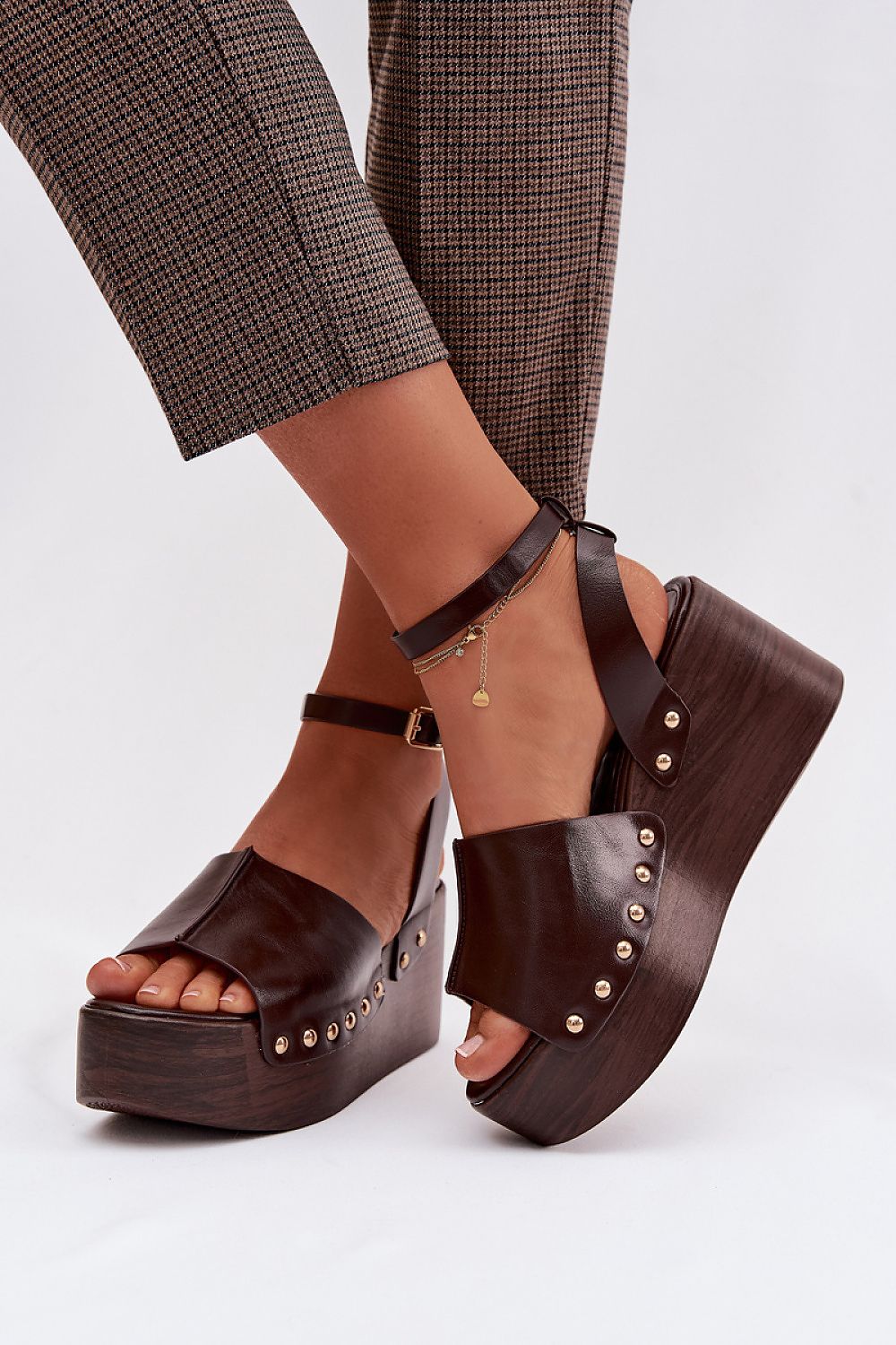  Sandały Model Galorina DM497 Czekolada - Step in style 