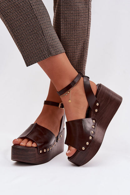  Sandały Model Galorina DM497 Czekolada - Step in style 