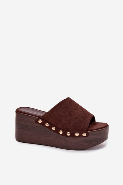  Sandał Klapki Model Helivina DM487 Brown - Step in style 