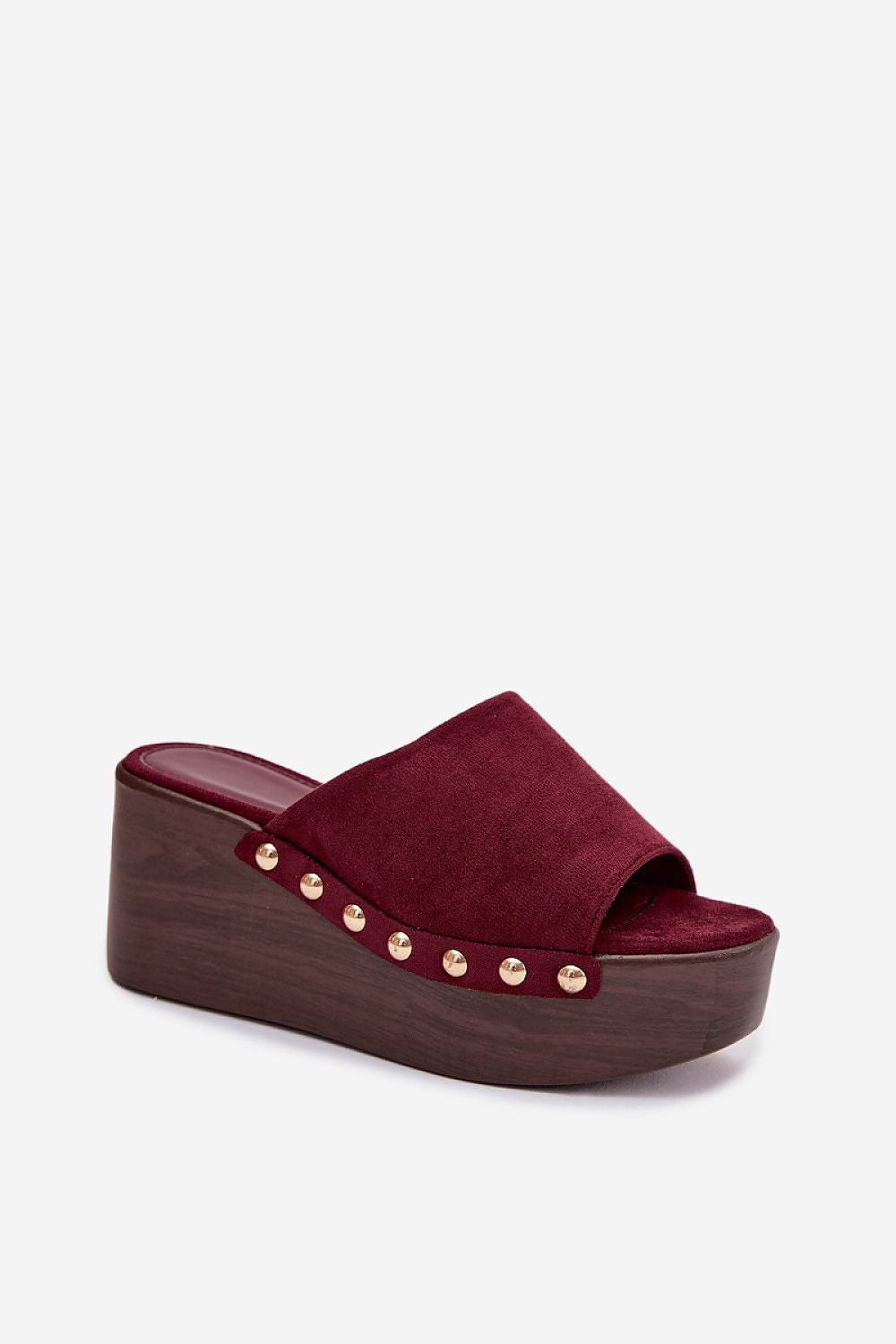  Sandał Klapki Model Helivina DM487 Bordo - Step in style 