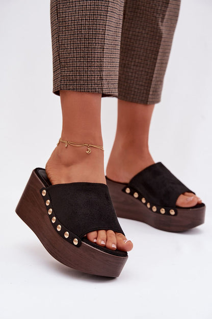  Sandał Klapki Model Helivina DM487 Black - Step in style 