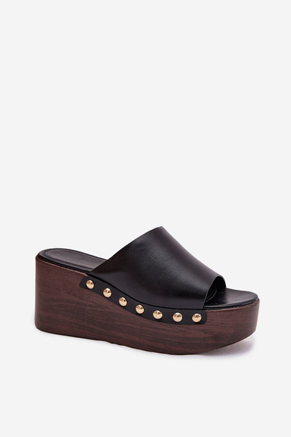  Sandał Klapki Model Farinelle DM486 Black - Step in style 