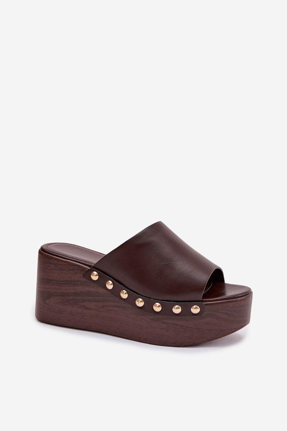  Sandał Klapki Model Farinelle DM486 Czekolada - Step in style 