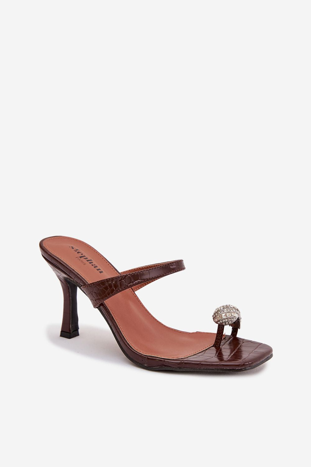  Sandał Klapki Model Lorissa P-1499 Czekolada - Step in style 