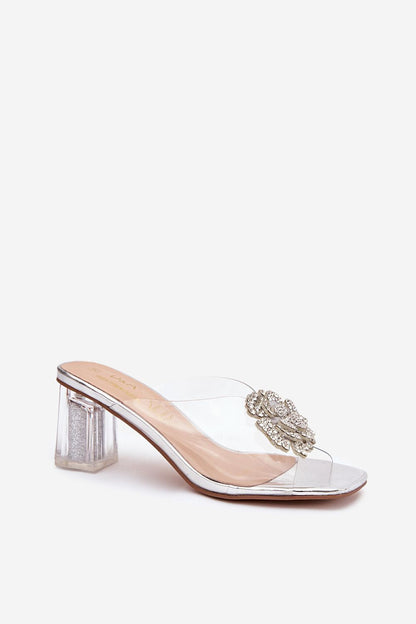  Sandał Klapki Model DA MR1037-20 Silver - Step in style 