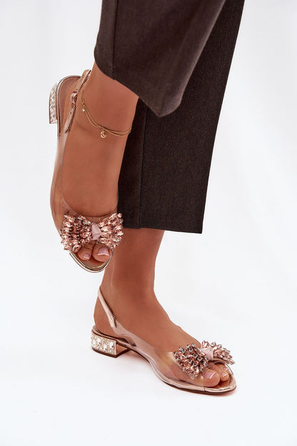  Sandały Model DA MR52-231 Pink Gold - Step in style 