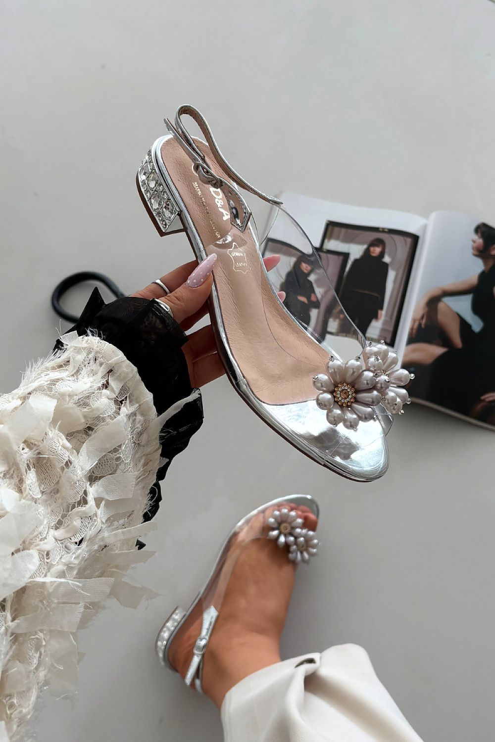  Sandały Model DA MR52-229 Silver - Step in style 