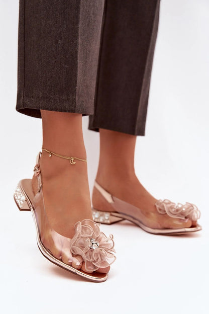  Sandały Model DA MR52-230 Pink Gold - Step in style 