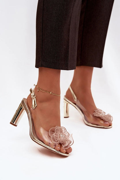  Sandały Model DA MR52-236 Gold - Step in style 