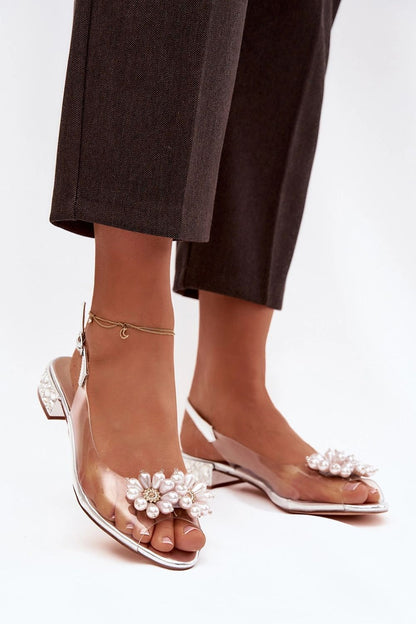  Sandały Model DA MR52-229 Silver - Step in style 